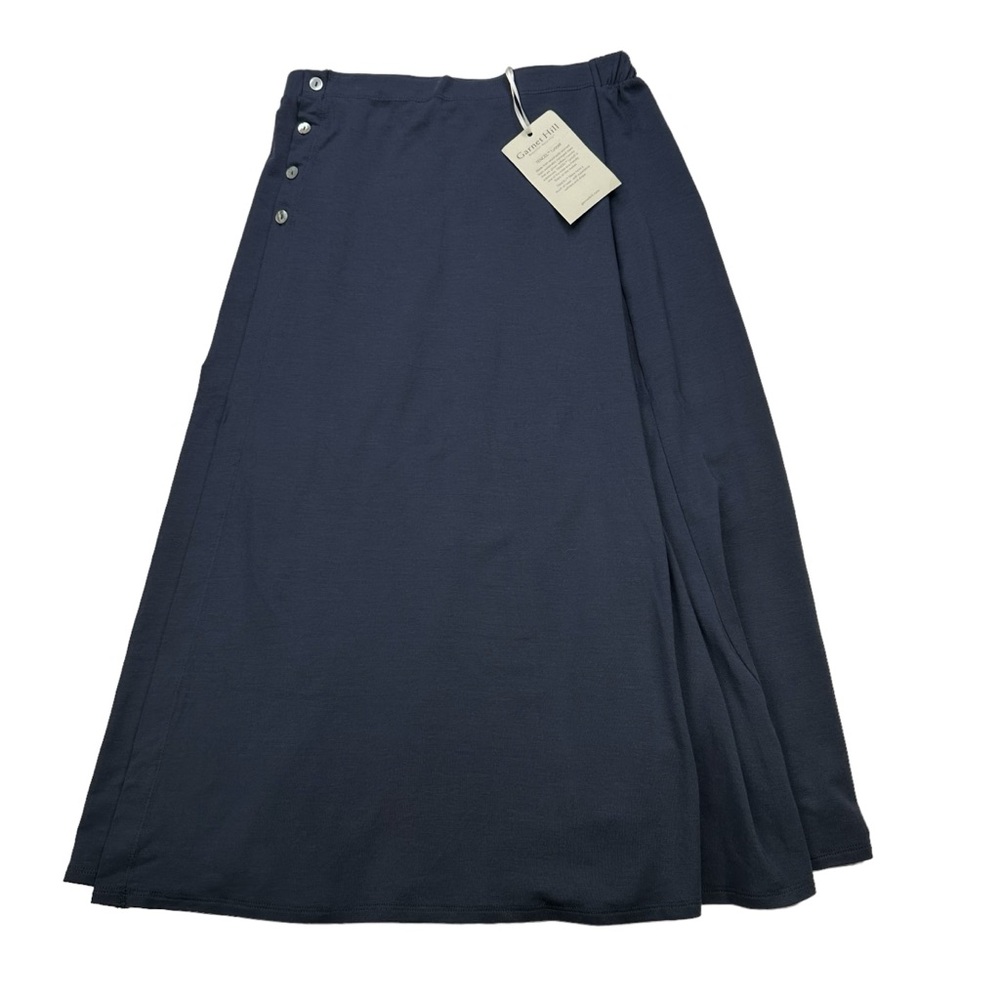 Garnet Hill Jersey knit Midi skirt, NWT, XS
